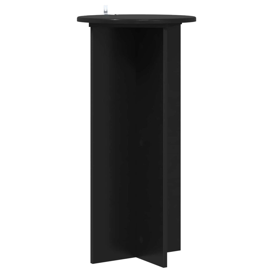 Plantenstandaard 2 pcs Zwart 40 x 40 x 80 cm Bewerkt hout