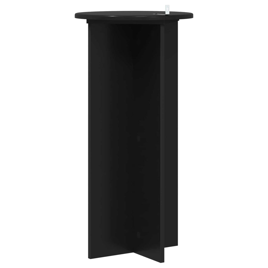 Plantenstandaard 2 pcs Zwart 40 x 40 x 80 cm Bewerkt hout