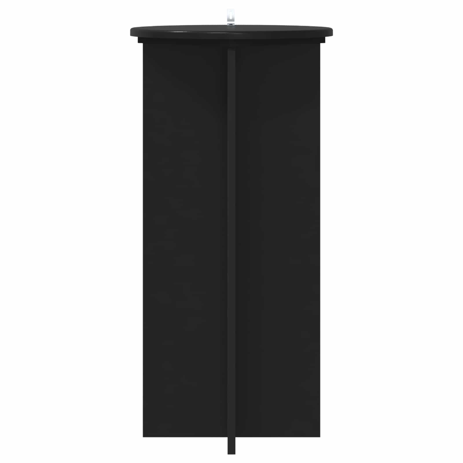 Plantenstandaard 2 pcs Zwart 40 x 40 x 80 cm Bewerkt hout