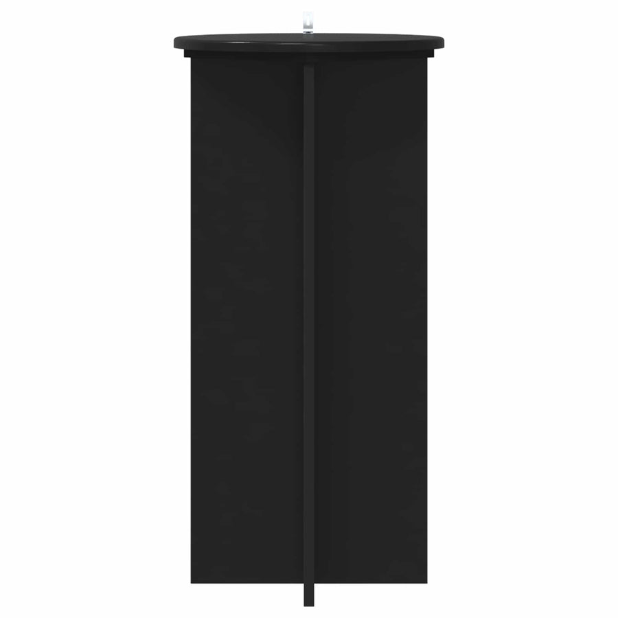 Plantenstandaard 2 pcs Zwart 40 x 40 x 80 cm Bewerkt hout