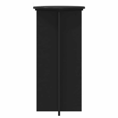 Plantenstandaard 2 pcs Zwart 40 x 40 x 80 cm Bewerkt hout