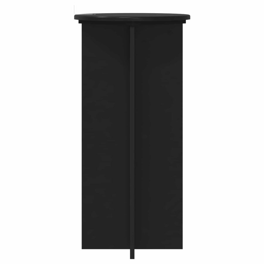 Plantenstandaard 2 pcs Zwart 40 x 40 x 80 cm Bewerkt hout