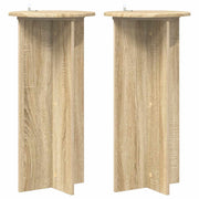 Plantenstandaard 2 stuks Sonoma eiken 40x40x80 cm