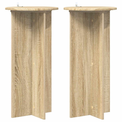 Plantenstandaard 2 pcs Sonoma Eiken 40 x 40 x 80 cm