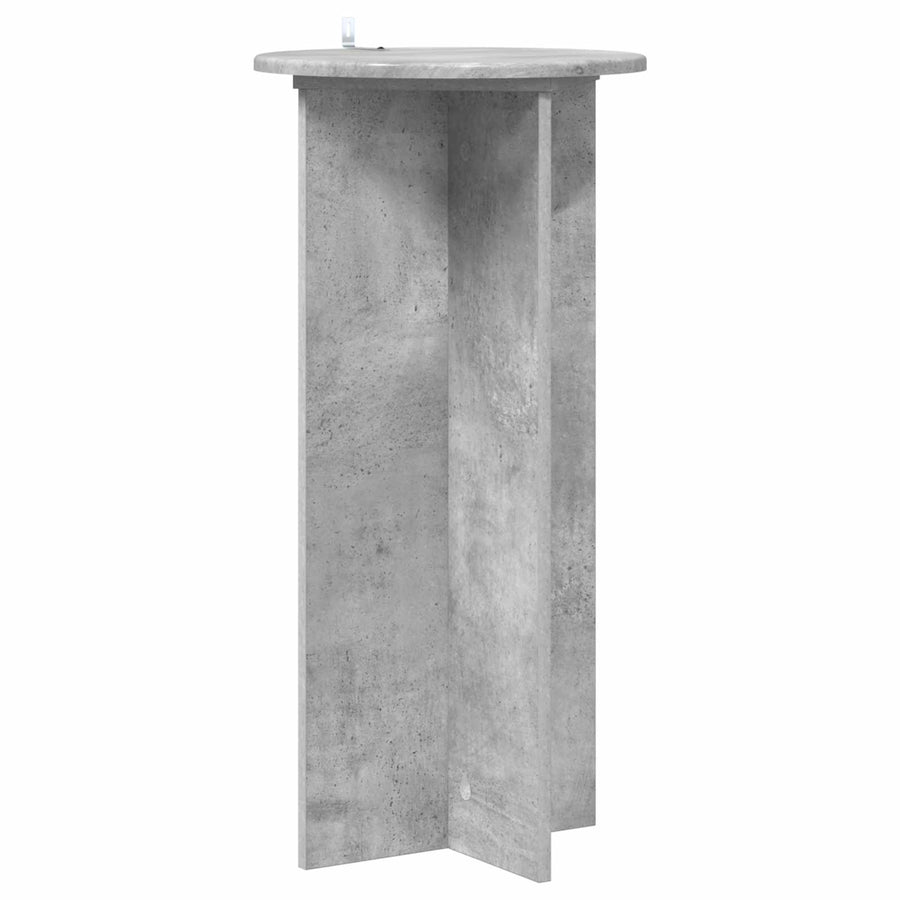 Plantenstandaard 2 pcs Betongrijs 40 x 40 x 80 cm Bewerkt hout