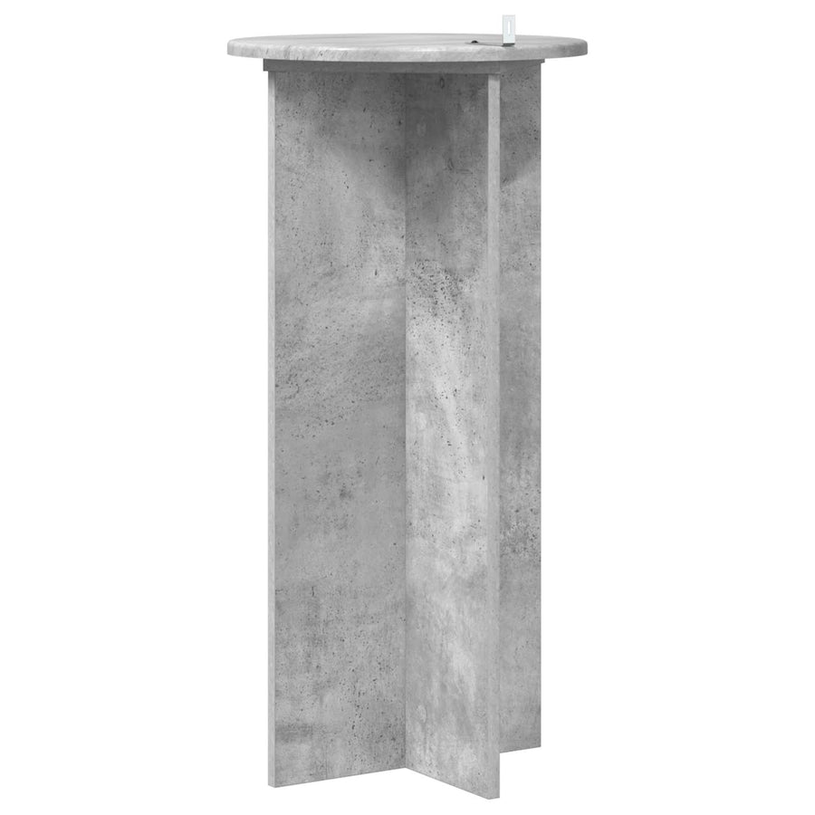 Plantenstandaard 2 pcs Betongrijs 40 x 40 x 80 cm Bewerkt hout