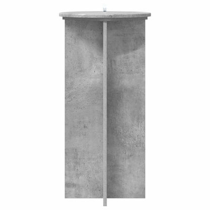 Plantenstandaard 2 pcs Betongrijs 40 x 40 x 80 cm Bewerkt hout