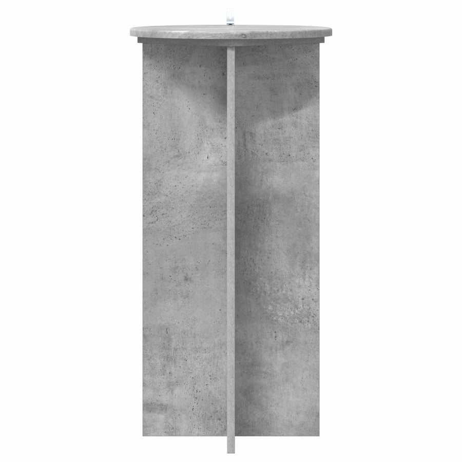 Plantenstandaard 2 pcs Betongrijs 40 x 40 x 80 cm Bewerkt hout