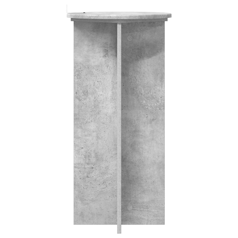 Plantenstandaard 2 pcs Betongrijs 40 x 40 x 80 cm Bewerkt hout