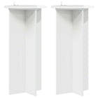Plantenstandaard 2 stuks hoogglans wit 40x40x80 cm