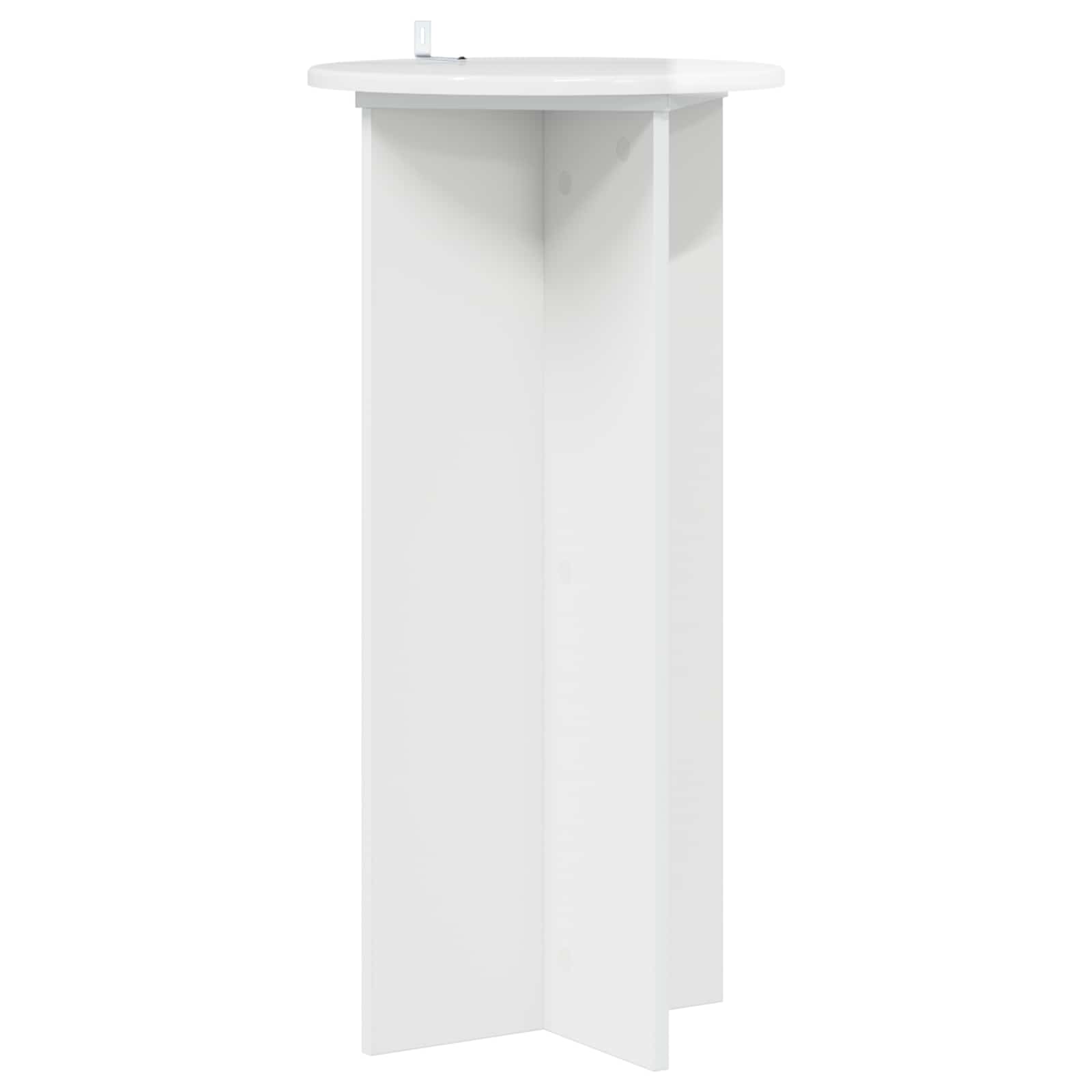 Plantenstandaard 2 pcs Hoogglans Wit 40 x 40 x 80 cm