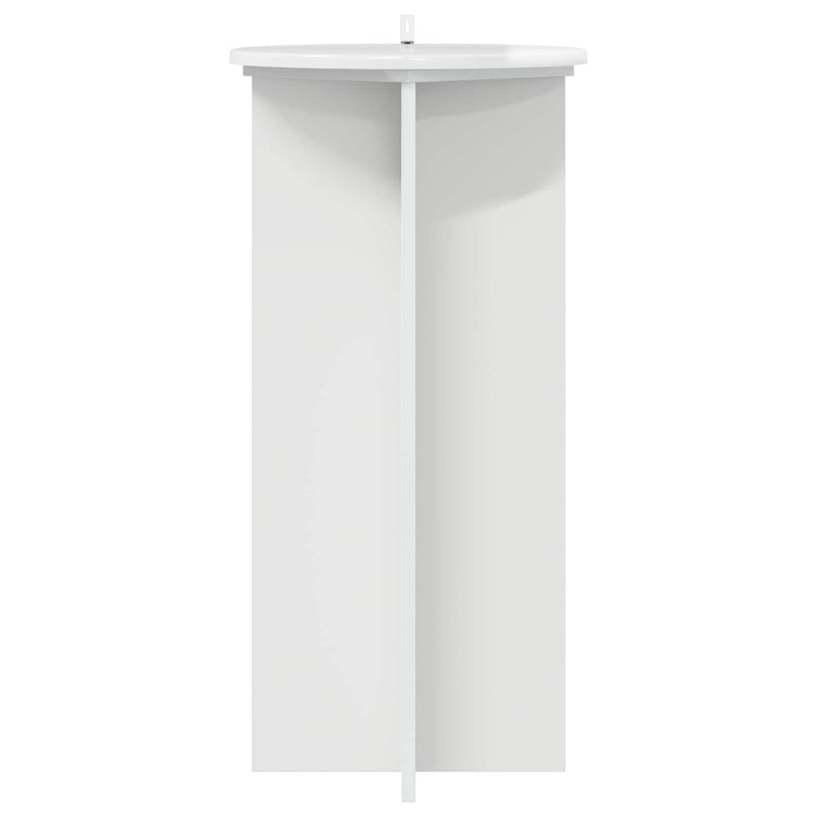 Plantenstandaard 2 pcs Hoogglans Wit 40 x 40 x 80 cm