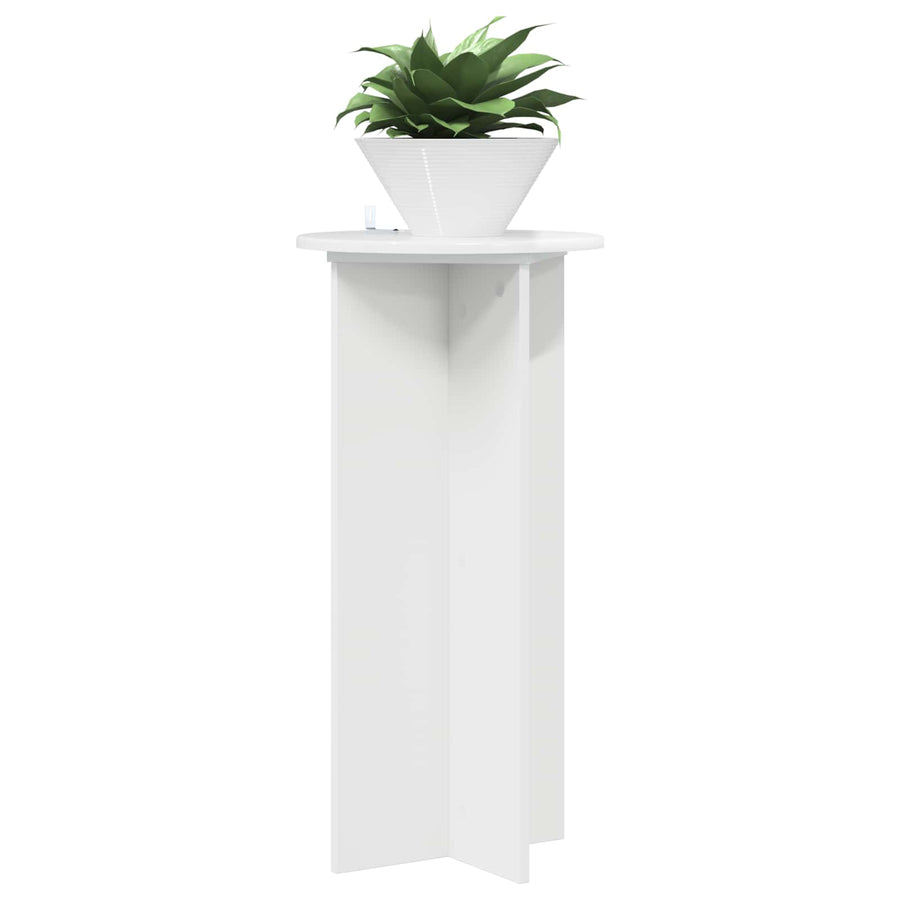 Plantenstandaard 2 pcs Hoogglans Wit 40 x 40 x 80 cm