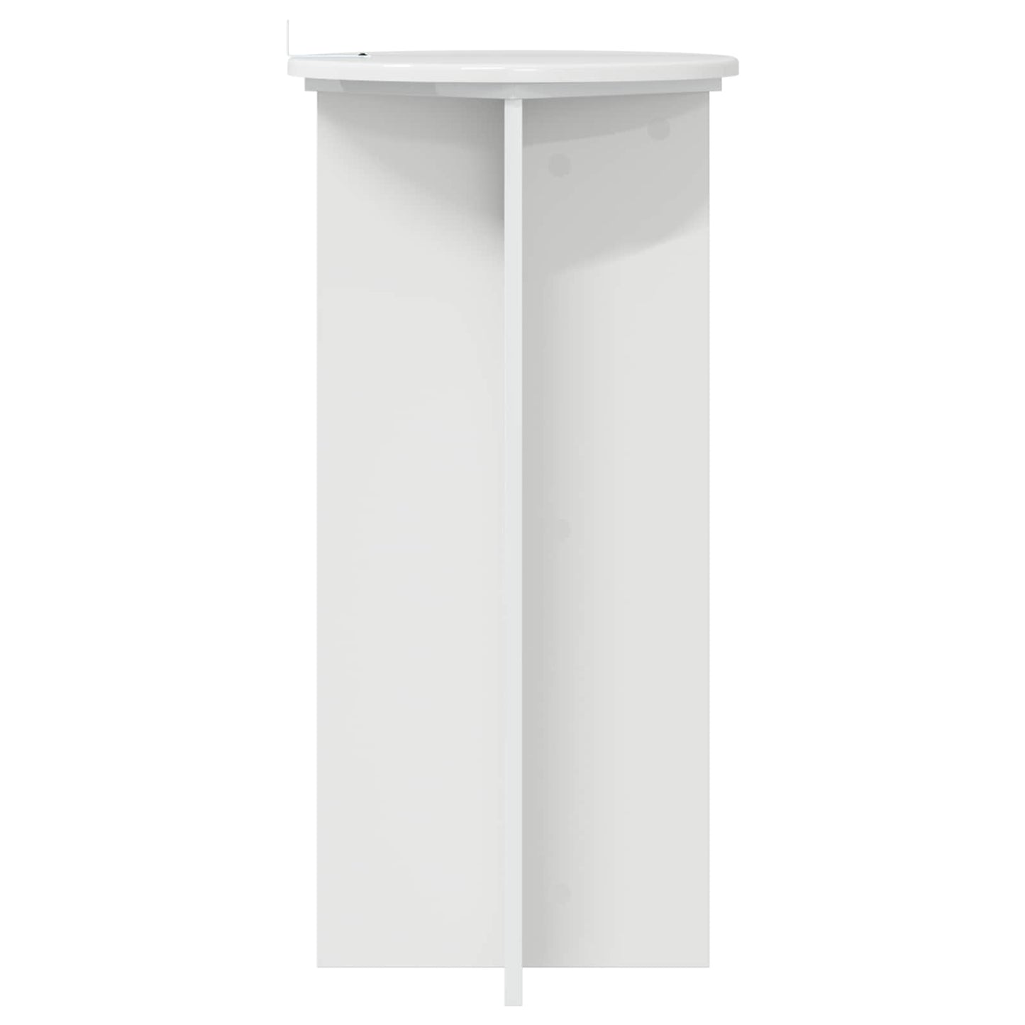 Plantenstandaard 2 pcs Hoogglans Wit 40 x 40 x 80 cm