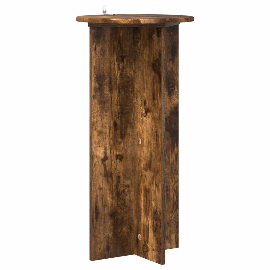 Plantenstandaard 2 pcs Gerookt eiken 40 x 40 x 80 cm