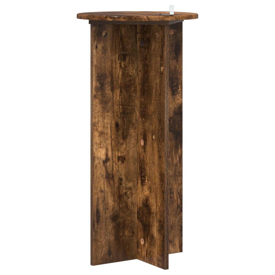 Plantenstandaard 2 pcs Gerookt eiken 40 x 40 x 80 cm