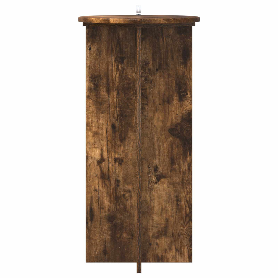 Plantenstandaard 2 pcs Gerookt eiken 40 x 40 x 80 cm