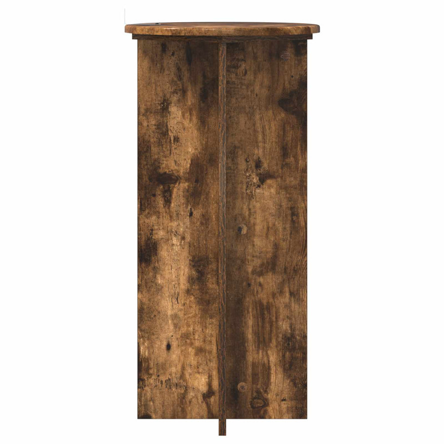 Plantenstandaard 2 pcs Gerookt eiken 40 x 40 x 80 cm