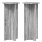 Plantenstandaard set van 2 grijs sonoma 40x40x80 cm