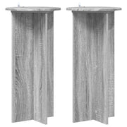Plantenstandaard set van 2 grijs sonoma 40x40x80 cm