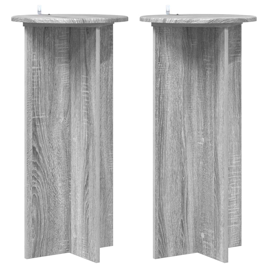 Plantenstandaard 2 pcs Grijs sonoma 40 x 40 x 80 cm