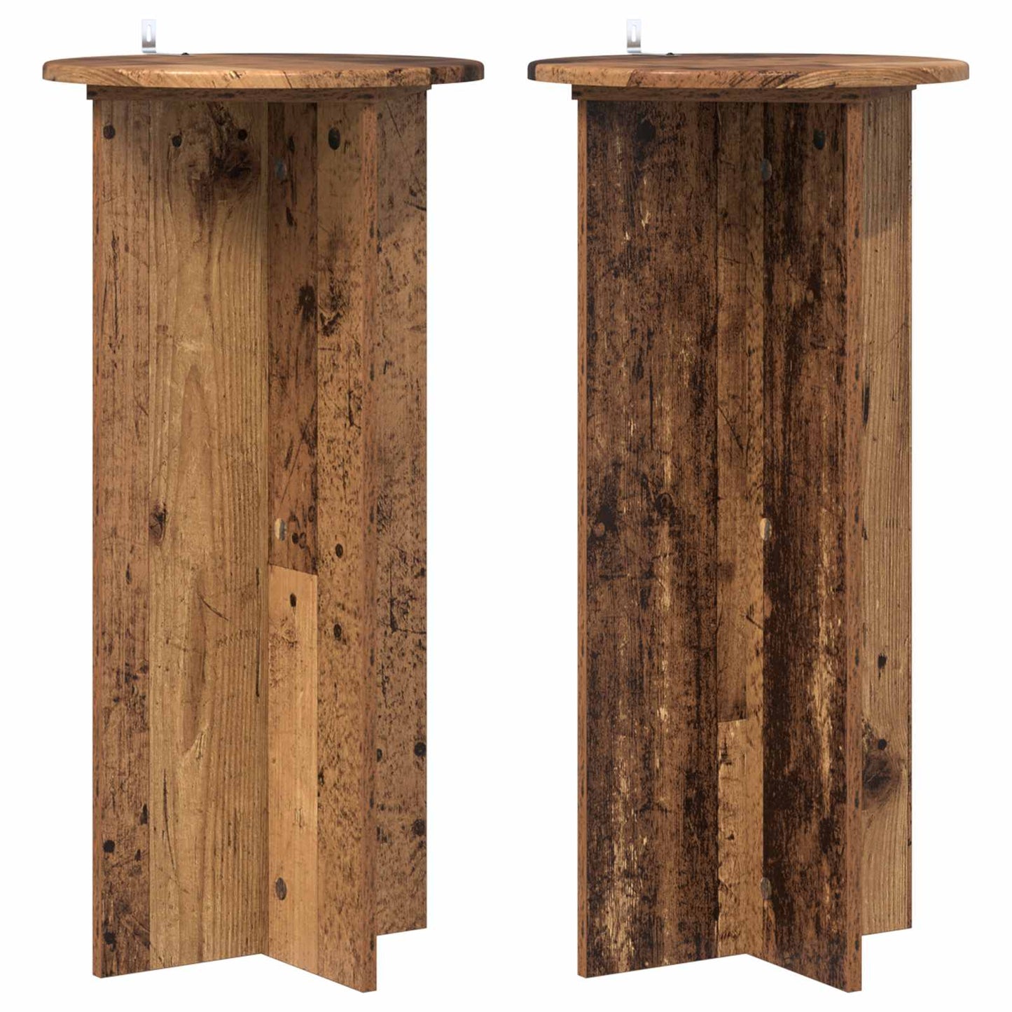 Plantenstandaard 2 pcs Oud hout 40 x 40 x 80 cm Bewerkt hout