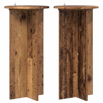 Plantenstandaard 2 pcs Oud hout 40 x 40 x 80 cm Bewerkt hout