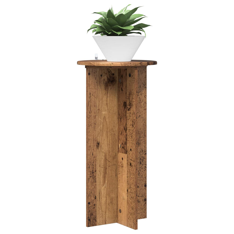 Plantenstandaard 2 pcs Oud hout 40 x 40 x 80 cm Bewerkt hout
