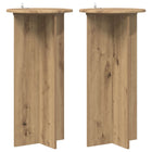 Plant stand 2 pcs Artisanal oak 40 x 40 x 80 cm