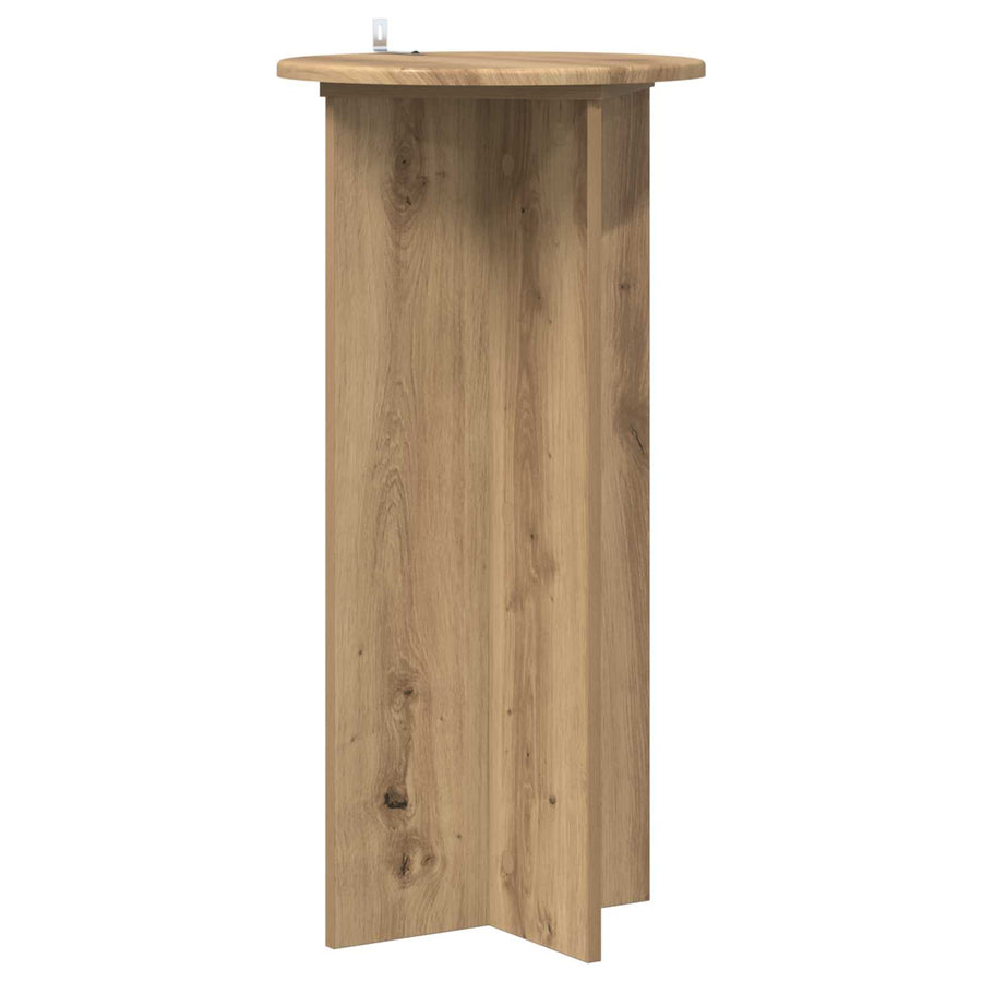 Plantenstandaard 2 pcs Artisanaal eiken 40 x 40 x 80 cm