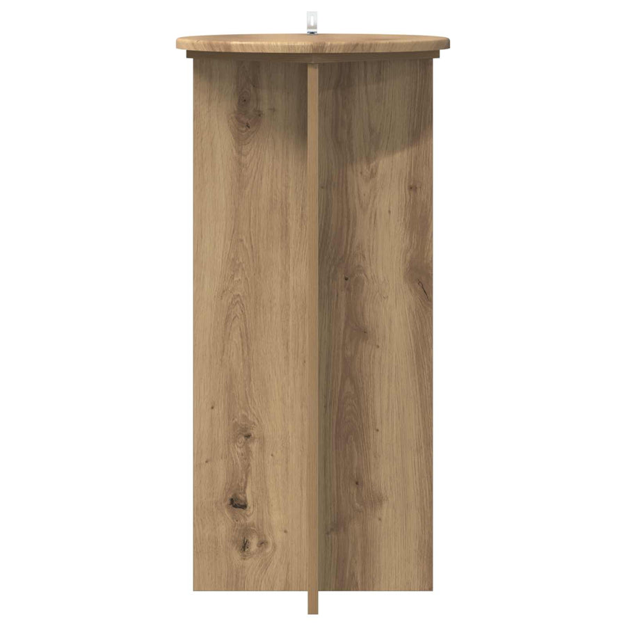 Plantenstandaard 2 pcs Artisanaal eiken 40 x 40 x 80 cm