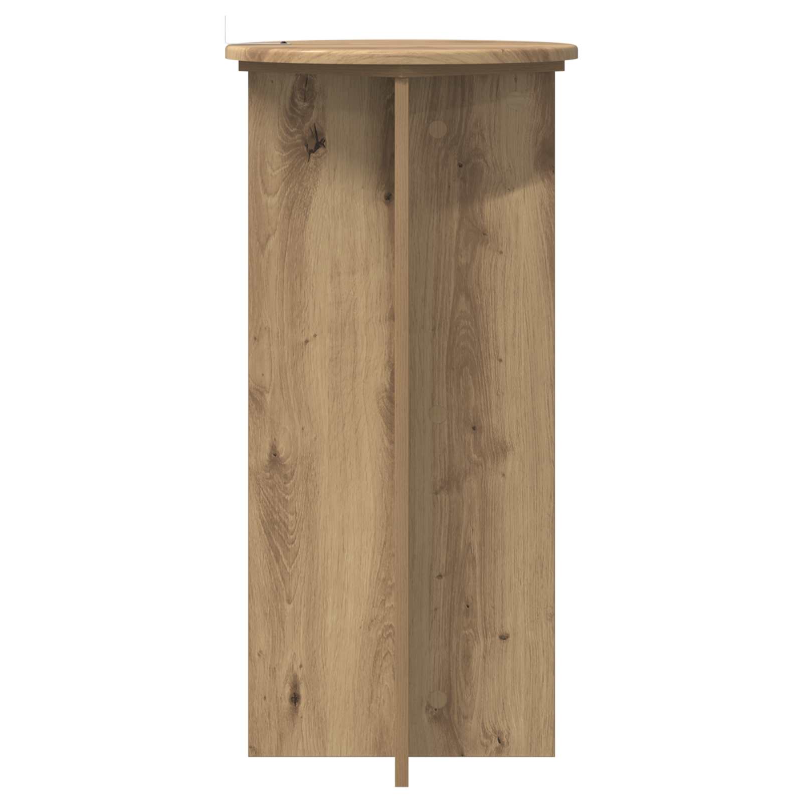Plantenstandaard 2 pcs Artisanaal eiken 40 x 40 x 80 cm