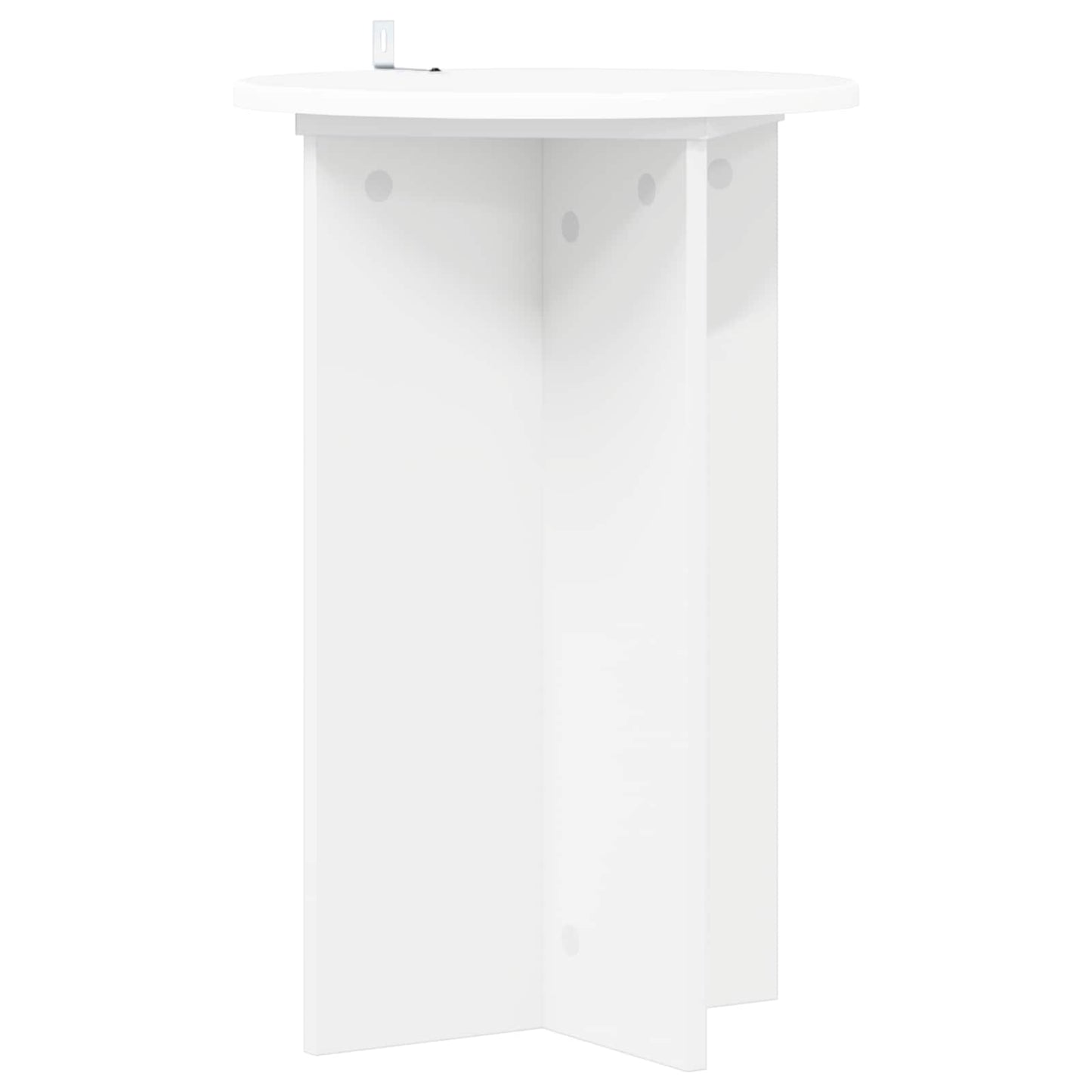 Plantenstandaard 2 pcs Wit Ø40 x 60 cm Bewerkt hout