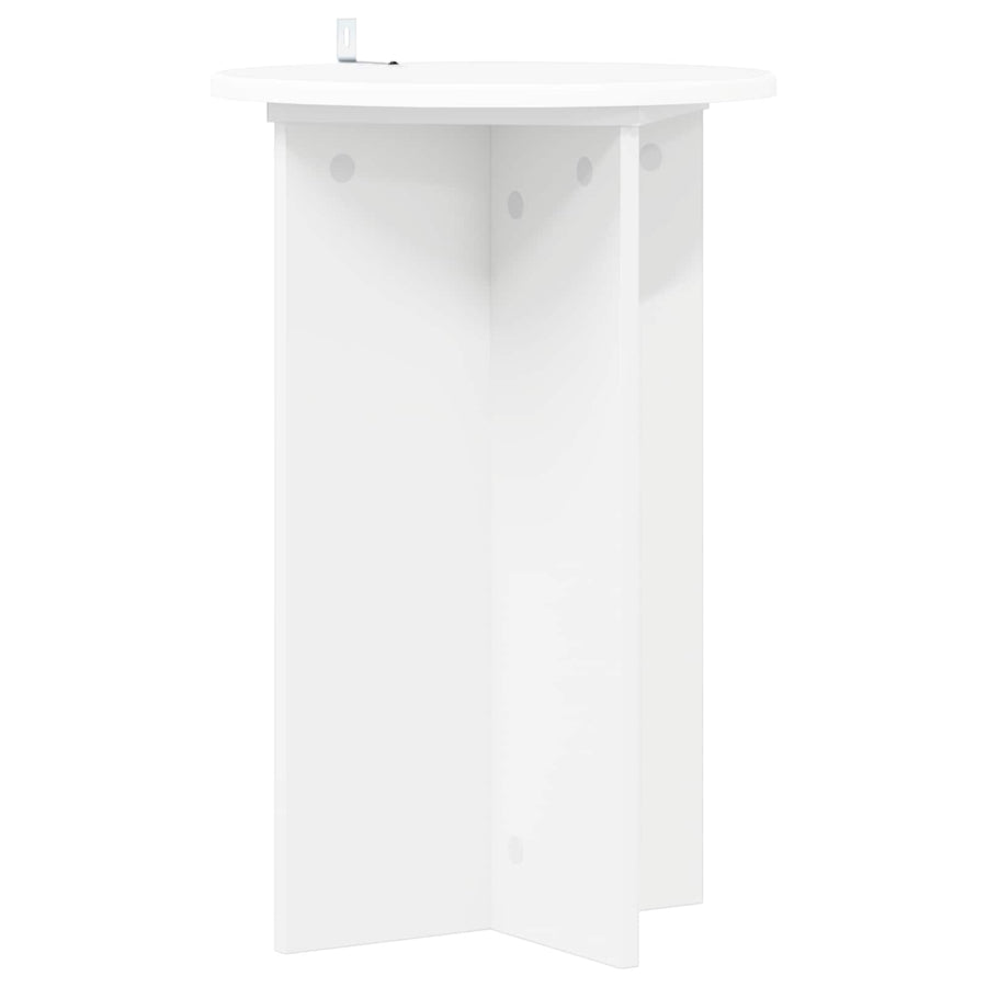 Plantenstandaard 2 pcs Wit Ø40 x 60 cm Bewerkt hout