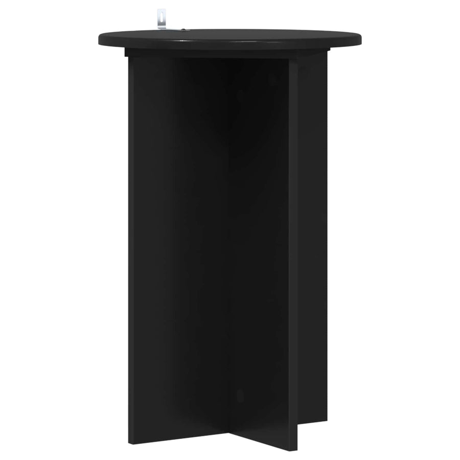 Plantenstandaard 2 pcs Zwart Ø40 x 60 cm Bewerkt hout
