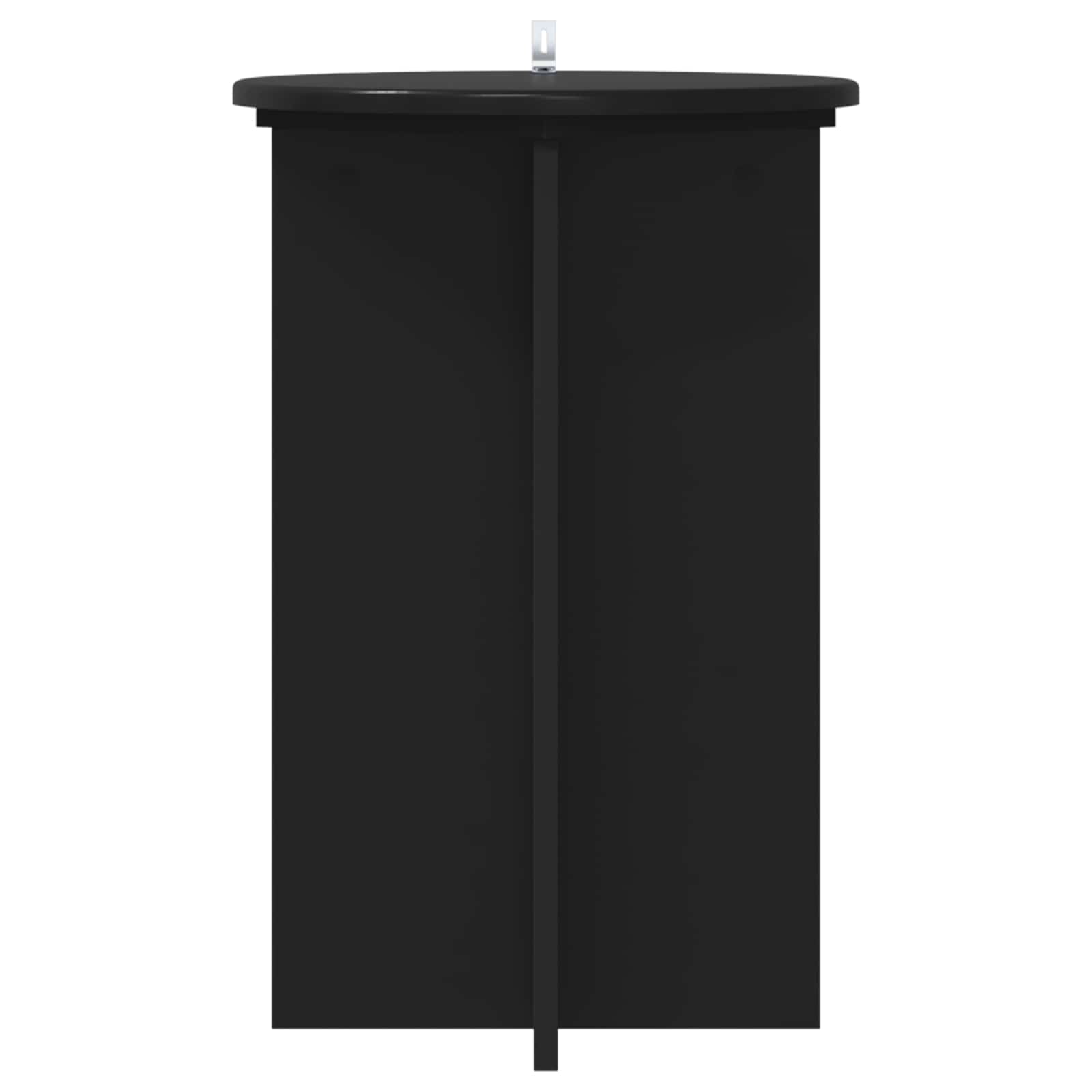 Plantenstandaard 2 pcs Zwart Ø40 x 60 cm Bewerkt hout