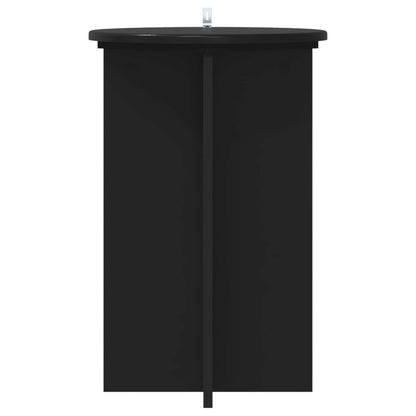 Plantenstandaard 2 pcs Zwart Ø40 x 60 cm Bewerkt hout
