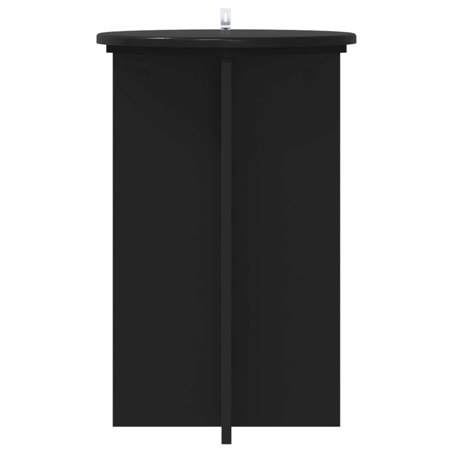Plantenstandaard 2 pcs Zwart Ø40 x 60 cm Bewerkt hout