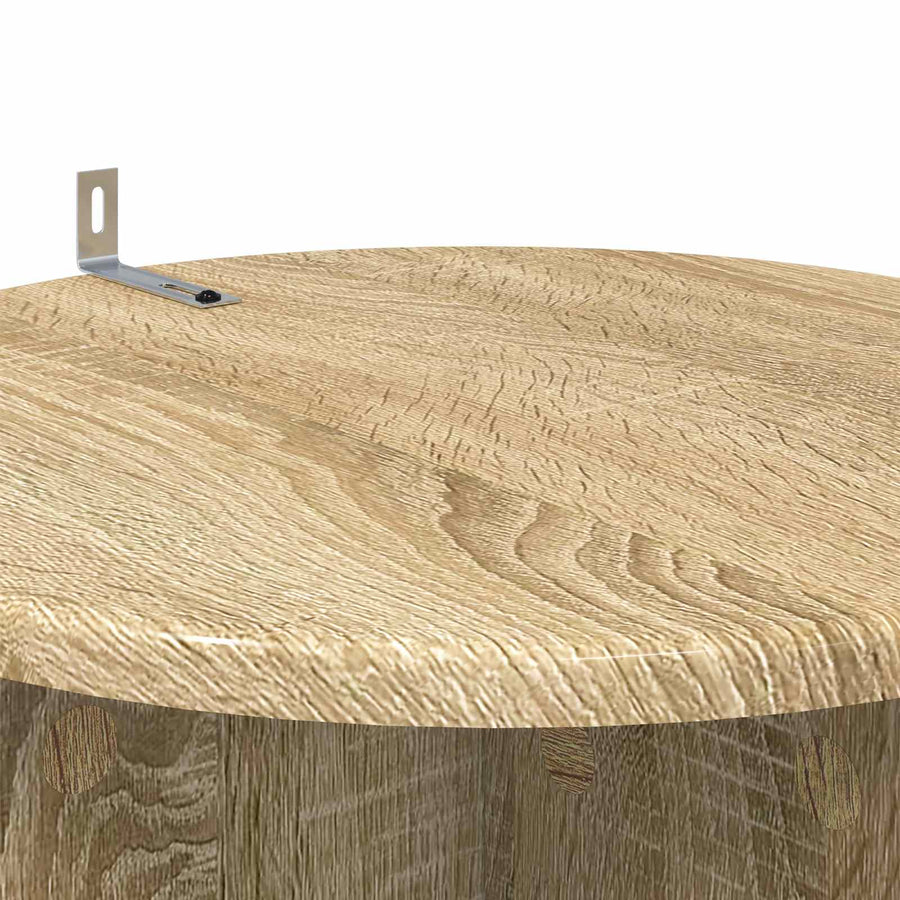 Plantenstandaard 2 pcs Sonoma Eiken Ø40 x 60 cm Bewerkt hout
