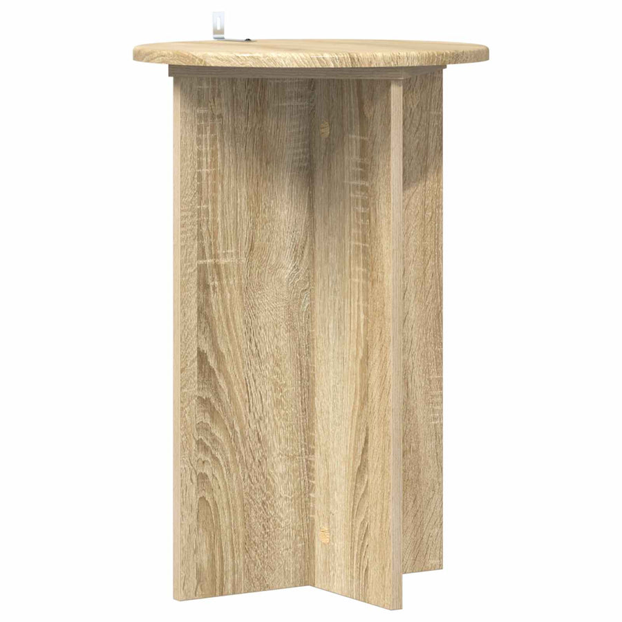 Plantenstandaard 2 pcs Sonoma Eiken Ø40 x 60 cm Bewerkt hout