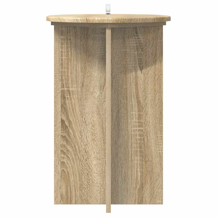 Plantenstandaard 2 pcs Sonoma Eiken Ø40 x 60 cm Bewerkt hout