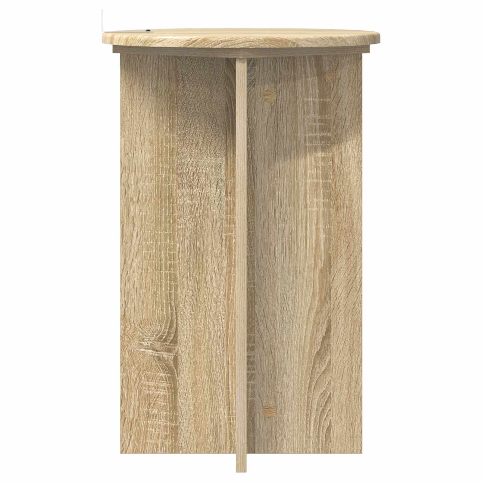 Plantenstandaard 2 pcs Sonoma Eiken Ø40 x 60 cm Bewerkt hout