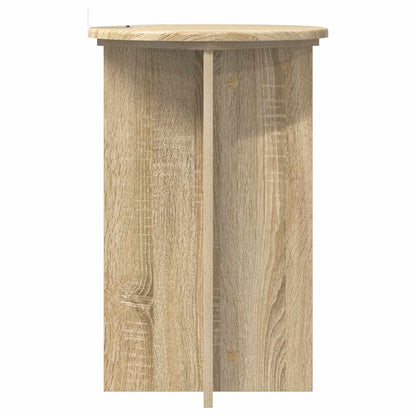 Plantenstandaard 2 pcs Sonoma Eiken Ø40 x 60 cm Bewerkt hout