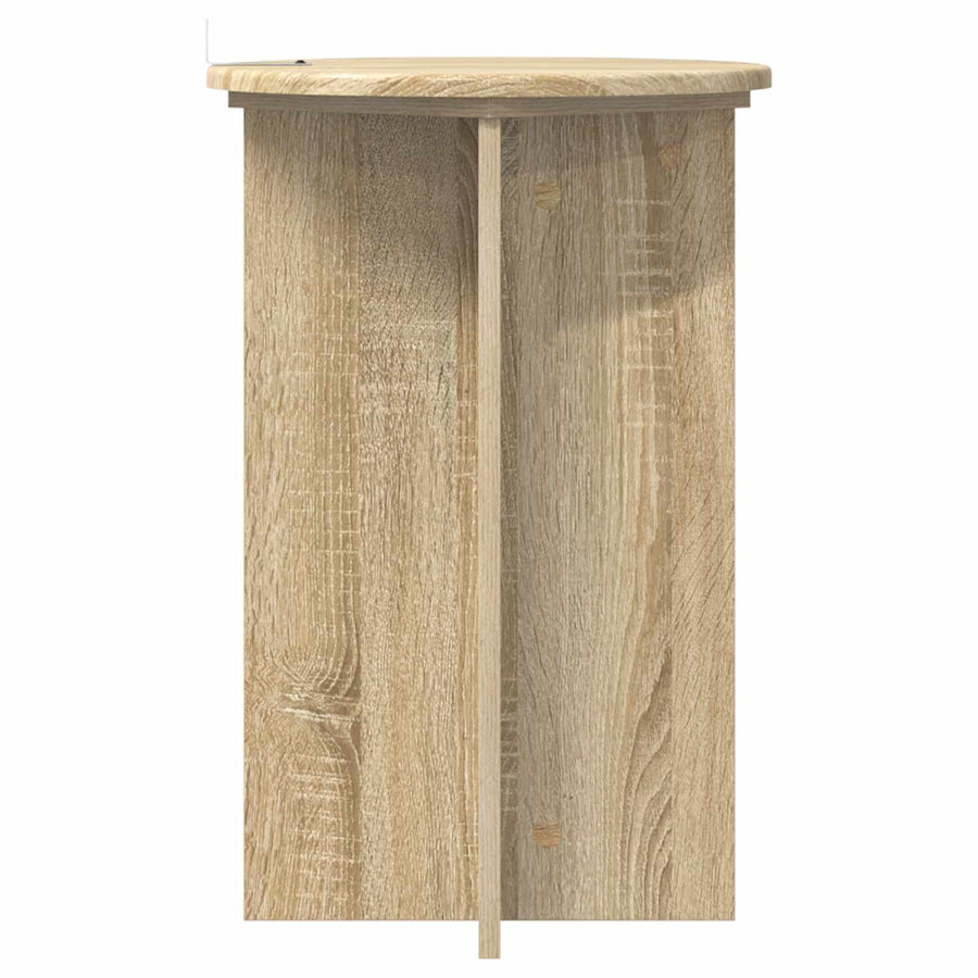Plantenstandaard 2 pcs Sonoma Eiken Ø40 x 60 cm Bewerkt hout