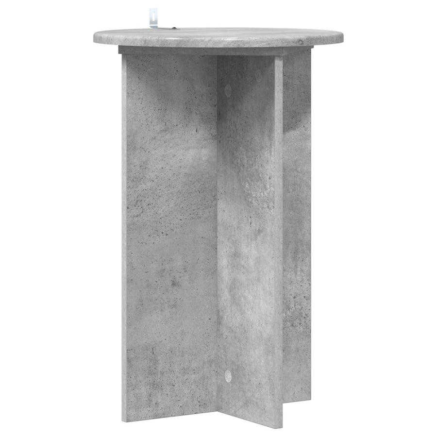 Plantenstandaard 2 pcs Betongrijs Ø40 x 60 cm Bewerkt hout