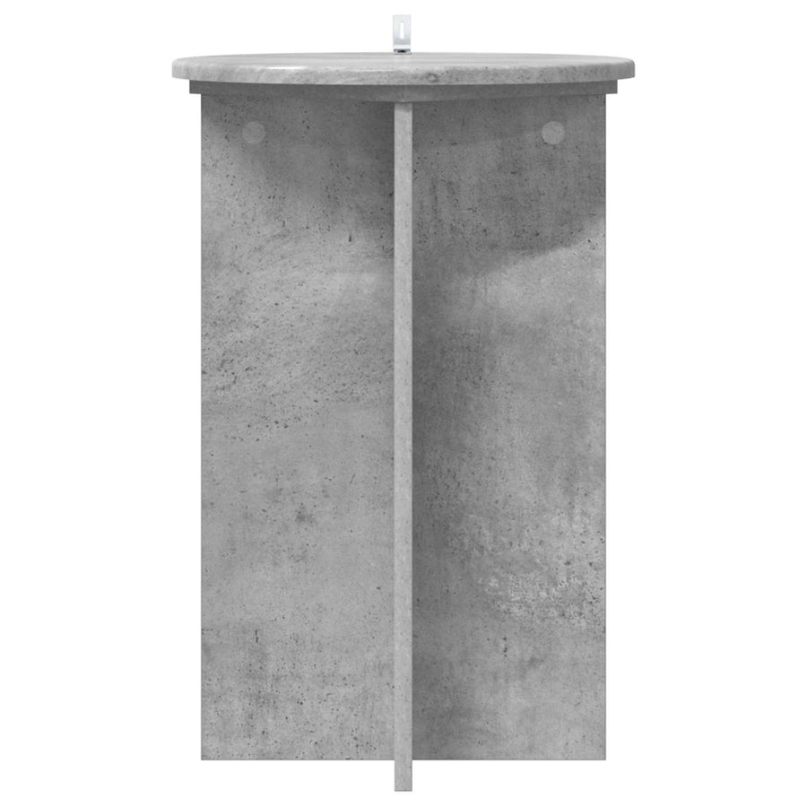 Plantenstandaard 2 pcs Betongrijs Ø40 x 60 cm Bewerkt hout