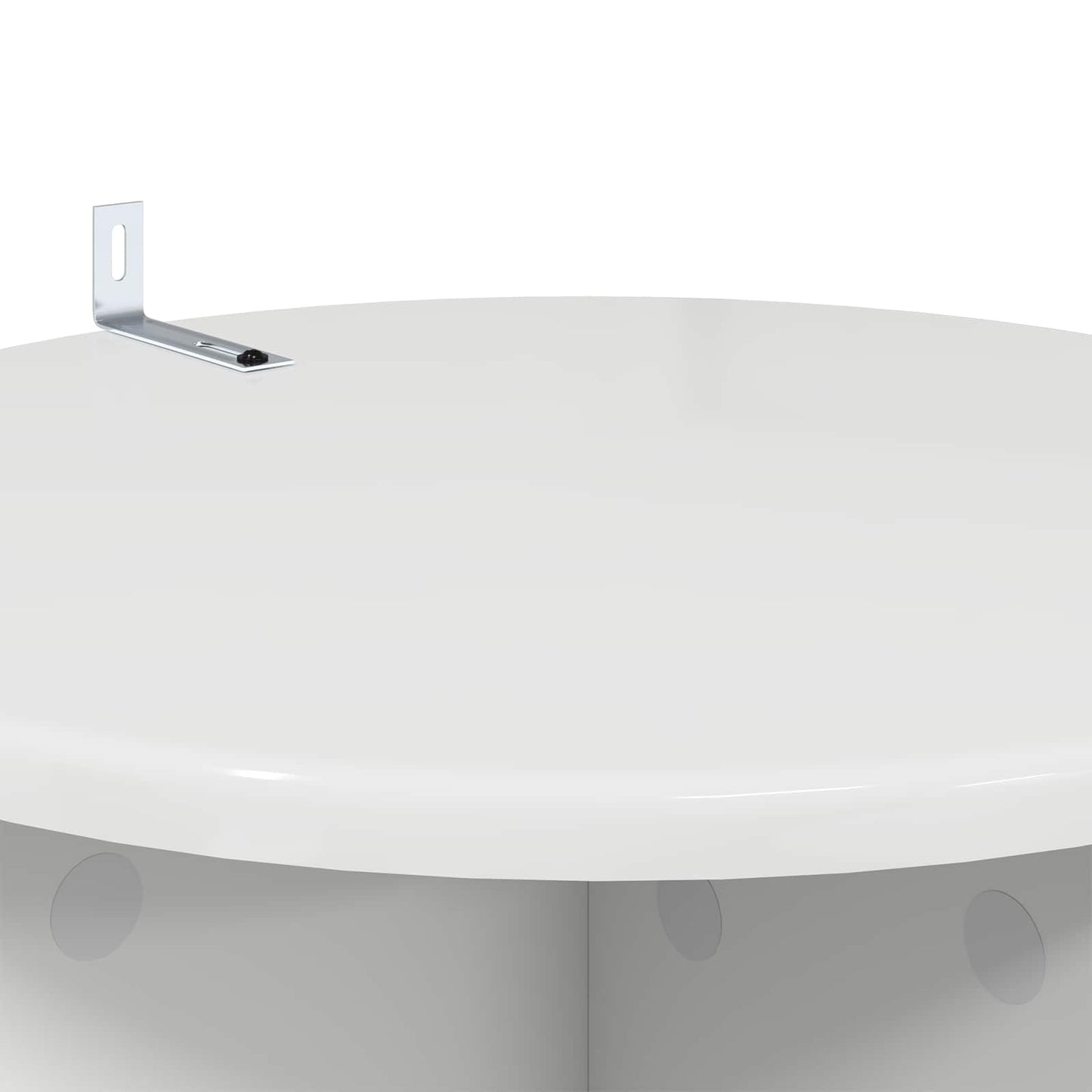 Plantenstandaard 2 pcs Hoogglans Wit Ø40 x 60 cm Bewerkt hout