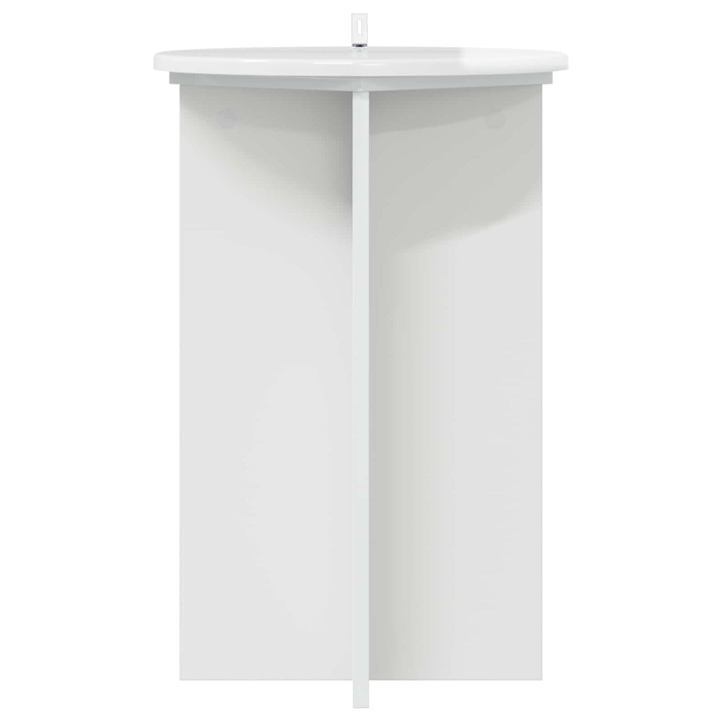 Plantenstandaard 2 pcs Hoogglans Wit Ø40 x 60 cm Bewerkt hout