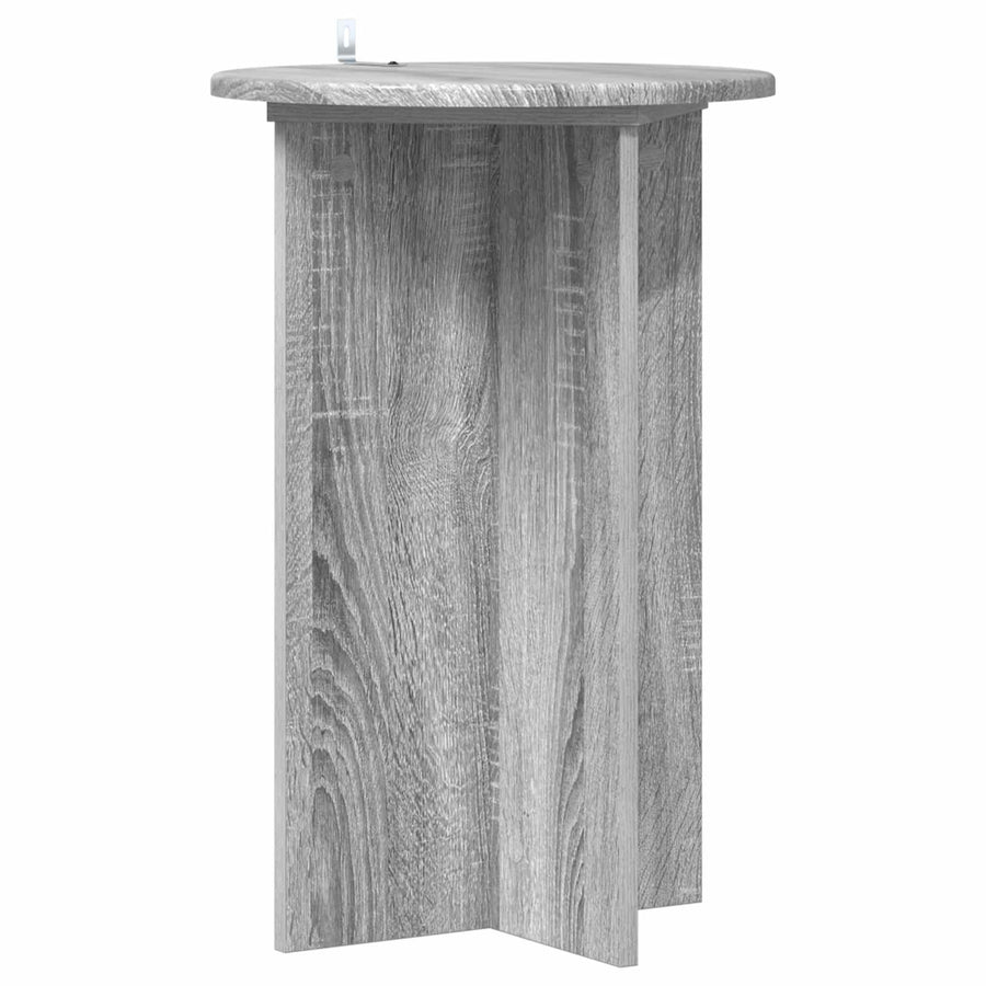 Plantenstandaard 2 pcs Grijs sonoma Ø40 x 60 cm Bewerkt hout