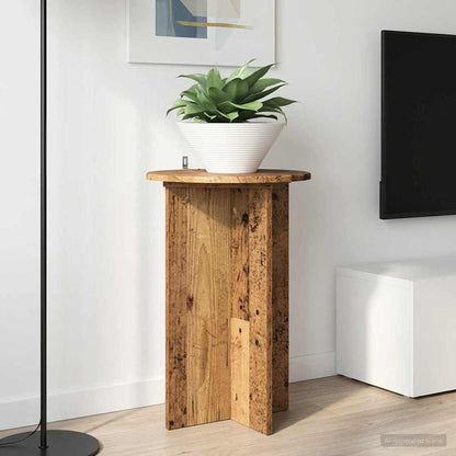 Plantenstandaard 2 pcs Oud hout Ø40 x 60 cm Bewerkt hout
